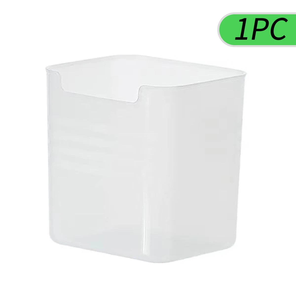 Frosted Fridge Storage Organizer Bin Set